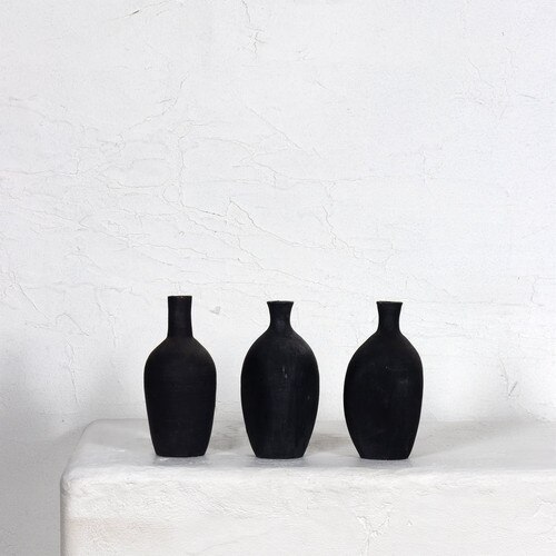 Noir Vase Set